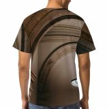 yanfind Adult Full Print T-shirts (men And Women) Arch Arched Architecture Archway Attract Building Chandelier Classic Corridor Decor Design