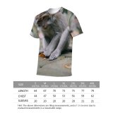 yanfind Adult Full Print T-shirts (men And Women) Wood Cute Park Tree Fur Portrait Monkey Outdoors Wild Baby