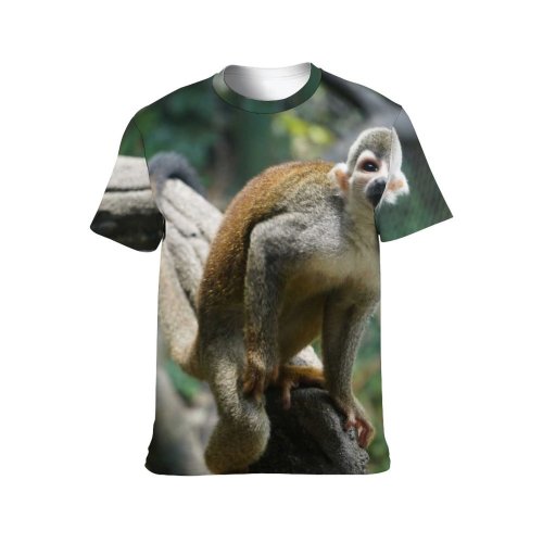yanfind Adult Full Print T-shirts (men And Women) Wood Cute Tree Fur Outdoors Wild Funny Wildlife Little Primate