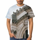 yanfind Adult Full Print T-shirts (men And Women) Arch Arched Architecture Building City Classic Column Construction Decor Decoration Design