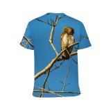 yanfind Adult Full Print T-shirts (men And Women) Snow Wood Flight Winter Eagle Sky Wild Hawk Biology Raptor