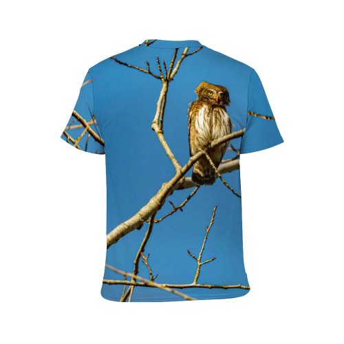 yanfind Adult Full Print T-shirts (men And Women) Snow Wood Flight Winter Eagle Sky Wild Hawk Biology Raptor
