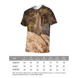 yanfind Adult Full Print T-shirts (men And Women) Desert Bush Grass Park Tree Travel Cat Outdoors Wild Leopard Safari