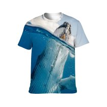 yanfind Adult Full Print T-shirts (men And Women) Aquatic Biology Deep Sea Fish Habitat Marine Wildlife Ocean Outdoor Outdoors