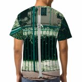 yanfind Adult Full Print T-shirts (men And Women) Street Courtyard Exercise Web Court Recreation Attempt Dunk Basketball Hoop Backboard Gameplan