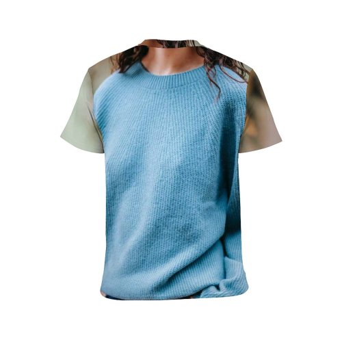 yanfind Adult Full Print T-shirts (men And Women) Autumn Carefree Charismatic Cheerful Content Delight Enjoy Ethnic Fall Female Foliage