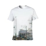 yanfind Adult Full Print T-shirts (men And Women) Building Vehicle Technology Architecture Travel Outdoors Electricity Pollution Expression Machinery Watercraft