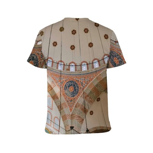 yanfind Adult Full Print T-shirts (men And Women) Art Architecture Travel Ceiling Design Decoration Religion Dome Gold Ancient