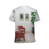 yanfind Adult Full Print T-shirts (men And Women) Apartment Armchair Art Carpet Chair Corridor Daytime Decor Decorate Decoration Decorative Design