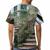 yanfind Adult Full Print T-shirts (men And Women) Apartment Arch Architecture Building City Classic Construction Decor Design Detail District Doorway