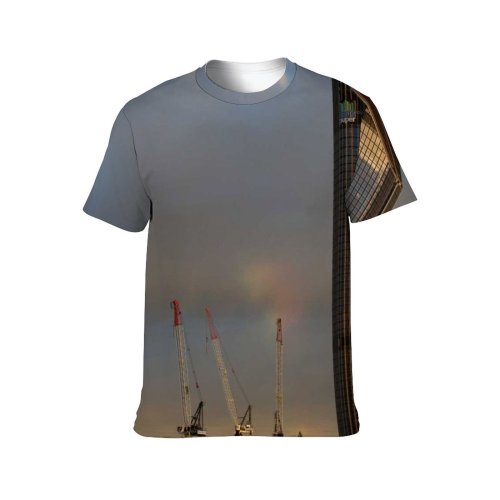 yanfind Adult Full Print T-shirts (men And Women) Office Harbor Waterfront