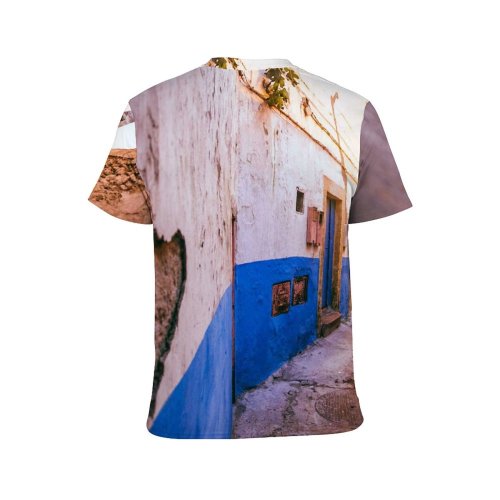 yanfind Adult Full Print T-shirts (men And Women) Architecture Building Cement City Classic Concrete Construction Crack Damage Decay Detail