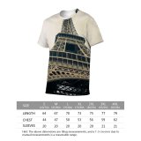 yanfind Adult Full Print T-shirts (men And Women) Architecture Building City Clouds Cloudy Sky Construction Daylight Eiffel Famous France