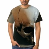 yanfind Adult Full Print T-shirts (men And Women) Bone Stack Books Dead Death Gothic Heart Horror Love Retro Rough Rusty