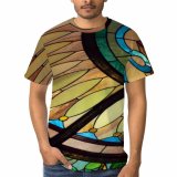yanfind Adult Full Print Tshirts (men And Women) Stained Glass Window Decoration Design Church