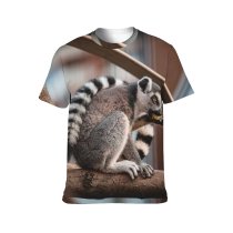 yanfind Adult Full Print T-shirts (men And Women) Wood Monkey Outdoors Wild Family Wildlife Primate Climb Stripe Jewelry Band