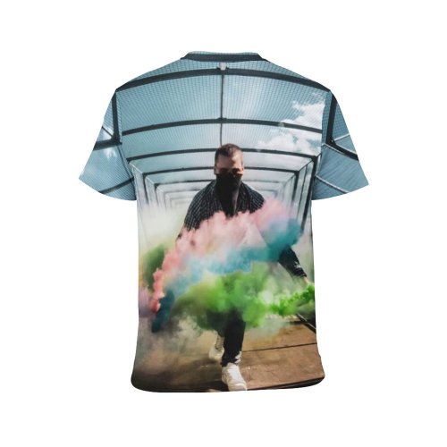 yanfind Adult Full Print T-shirts (men And Women) Light City Landscape Street Girl Technology Travel Window Flower Portrait Urban