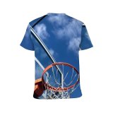 yanfind Adult Full Print T-shirts (men And Women) Technology High Courtyard Sky Cloud Game Basketball Outdoors Web Basket Leisure Recreation