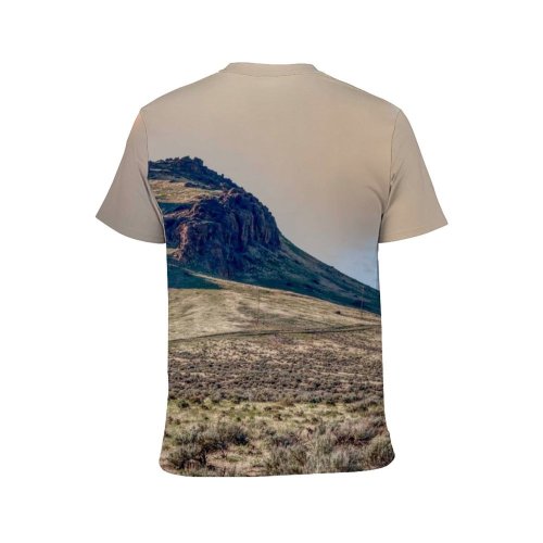 yanfind Adult Full Print T-shirts (men And Women) Atmosphere Botany Bristly Cloudy Colorful Daytime Desert Dry Formation Geology Grass Grow