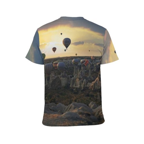 yanfind Adult Full Print T-shirts (men And Women) Light Sea Dawn Landscape Beach Ocean Evening Travel Seashore Rock