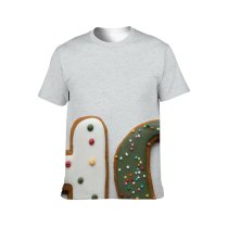 yanfind Adult Full Print T-shirts (men And Women) Baked Branch Celebrate Christmas Colorful Congratulate Coniferous Cookie Creative December Decoration Delicious