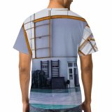 yanfind Adult Full Print T-shirts (men And Women) Basket Basketball Building Club Contemporary Court Daylight Daytime Design Determine Dynamic Empty