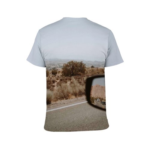 yanfind Adult Full Print T-shirts (men And Women) Arid Asphalt Automobile Barren Bush Canyon Car Cloudless Countryside Desert Desolate Drive