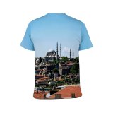yanfind Adult Full Print T-shirts (men And Women) Sea City Rooftop Building Boat Roof Architecture Travel Church Outdoors Sight Tourism