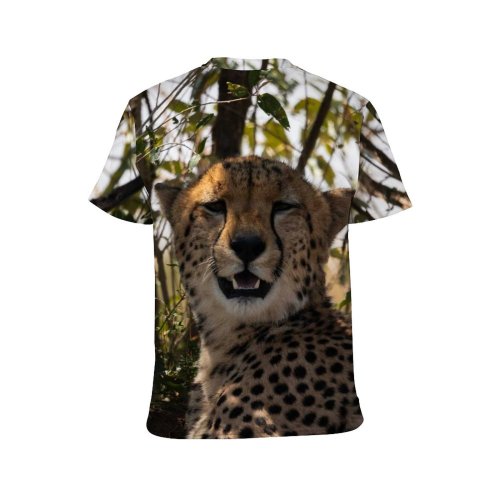 yanfind Adult Full Print T-shirts (men And Women) Grass Fur Portrait Cat Outdoors Wild Hunter Leopard Safari Wildlife