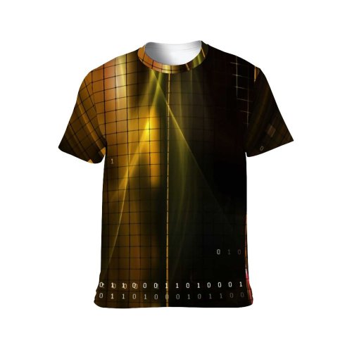 yanfind Adult Full Print T-shirts (men And Women) Abstract Backdrop Beauty Elegant Fantasy Flame Fractal Graphics Light Shapes Soft