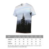 yanfind Adult Full Print Tshirts (men And Women) Mountains Trees Pine Landscape Woods