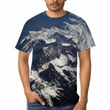 yanfind Adult Full Print Tshirts (men And Women) Alpine Alps Beautiful Beauty Clear High Horizon Landscape Light Outdoor