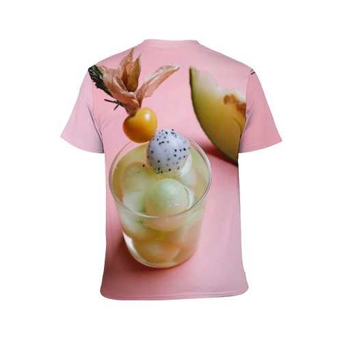 yanfind Adult Full Print T-shirts (men And Women) Appetizing Aromatic Arrangement Ball Beverage Cocktail Space Decorate Delectable Delicious Edible Flavor