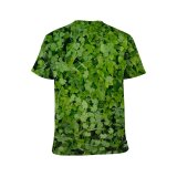 yanfind Adult Full Print T-shirts (men And Women) Summer Texture Garden Abstract Agriculture Grass Leaf Flora Growth Soil Clover Greenery
