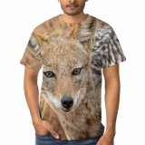 yanfind Adult Full Print T-shirts (men And Women) Grass Fur Young Fox Outdoors Wild Little Staring Alert Barbaric