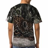 yanfind Adult Full Print T-shirts (men And Women) Park Tree Big Fur Cat Outdoors Wild Hunter Jungle Leopard
