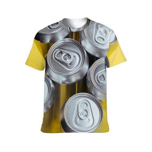 yanfind Adult Full Print T-shirts (men And Women) Technology Recycling Energy Empty Cola Container Glazed Aluminum Canister
