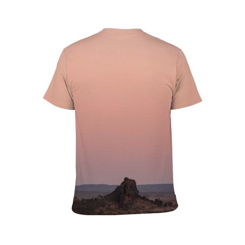 yanfind Adult Full Print T-shirts (men And Women) Breathtaking Cloudless Country Countryside Dusk Empty Endless Evening Field Flora Floral Forest