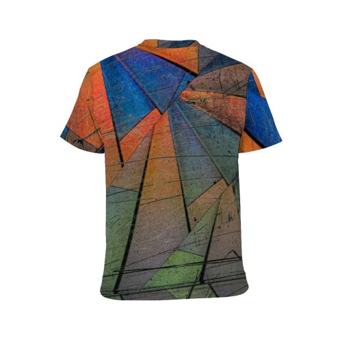 yanfind Adult Full Print T-shirts (men And Women) Wall Coloring Artistic