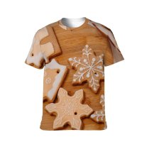 yanfind Adult Full Print T-shirts (men And Women) Baked Goods Chocolate Christmas Cookies Decorations Season Cocoa Cooking Creativity