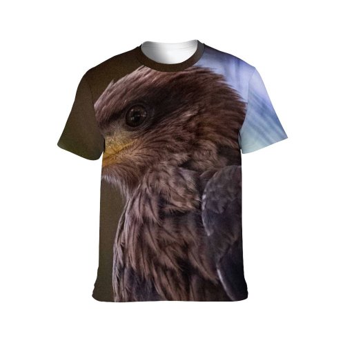 yanfind Adult Full Print T-shirts (men And Women) Bird Beak Eagle Portrait Outdoors Wild Wildlife Hawk Raptor Avian Falconry