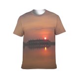 yanfind Adult Full Print Tshirts (men And Women) Landscape Sunrise Hour Cloud Dawn Early Morning Sky Outdoor Park Public