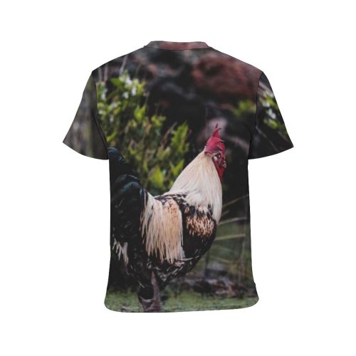 yanfind Adult Full Print T-shirts (men And Women) Bird Countryside Agriculture Farm Grass Hen Outdoors Rural Wildlife Feather Daylight Poultry