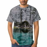 yanfind Adult Full Print T-shirts (men And Women) Aqua Azure Beautiful Beauty Breathtaking Calm Clean Clear Ecology Forest Frost Geyser