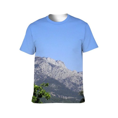 yanfind Adult Full Print T-shirts (men And Women) Landscape Tautus Mountains Antalya Panorama