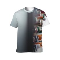 yanfind Adult Full Print T-shirts (men And Women) Bobbin Diversity Organized Rainbow Reel Sewing Sorted Variety Yarn Roll