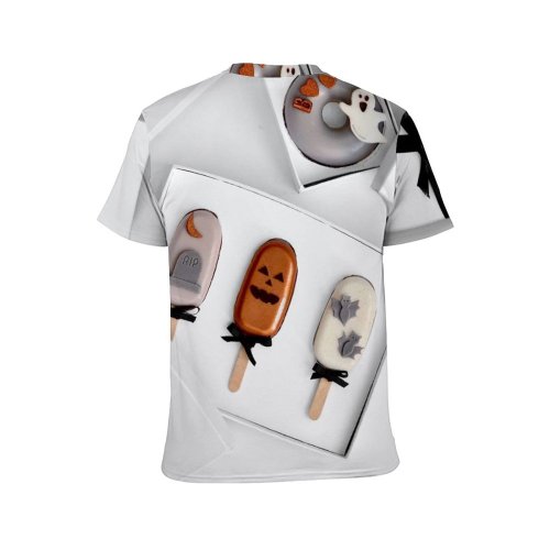 yanfind Adult Full Print T-shirts (men And Women) Arrangement Assorted Bow Box Colorful Contemporary Contrast Creative Decor Decorative Design Donut