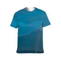 yanfind Adult Full Print T-shirts (men And Women) Light City Dawn Landscape Sunset Summer Fog Travel Outdoors