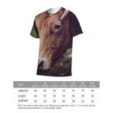 yanfind Adult Full Print T-shirts (men And Women) Bull Cattle Cow Horns Pasture