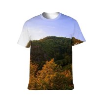 yanfind Adult Full Print T-shirts (men And Women) Architecture Building Burg Eltz Castle Clouds Countryside Daylight Fall Fortress High Shot